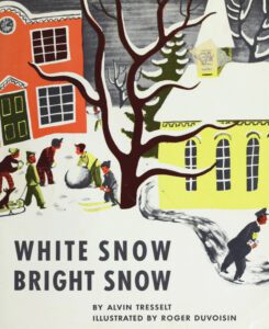 White snow, bright snow